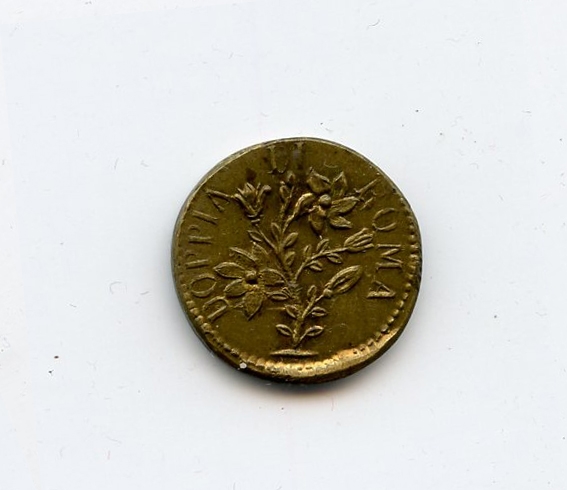 ROMA, Pio VI (1775-1779) Peso "Doppia di Roma" (Mezza Doppia) - Clicca l'immagine per chiudere